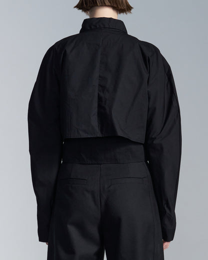 HARRISON WONG / Cropped Shirt With Round Sleeve