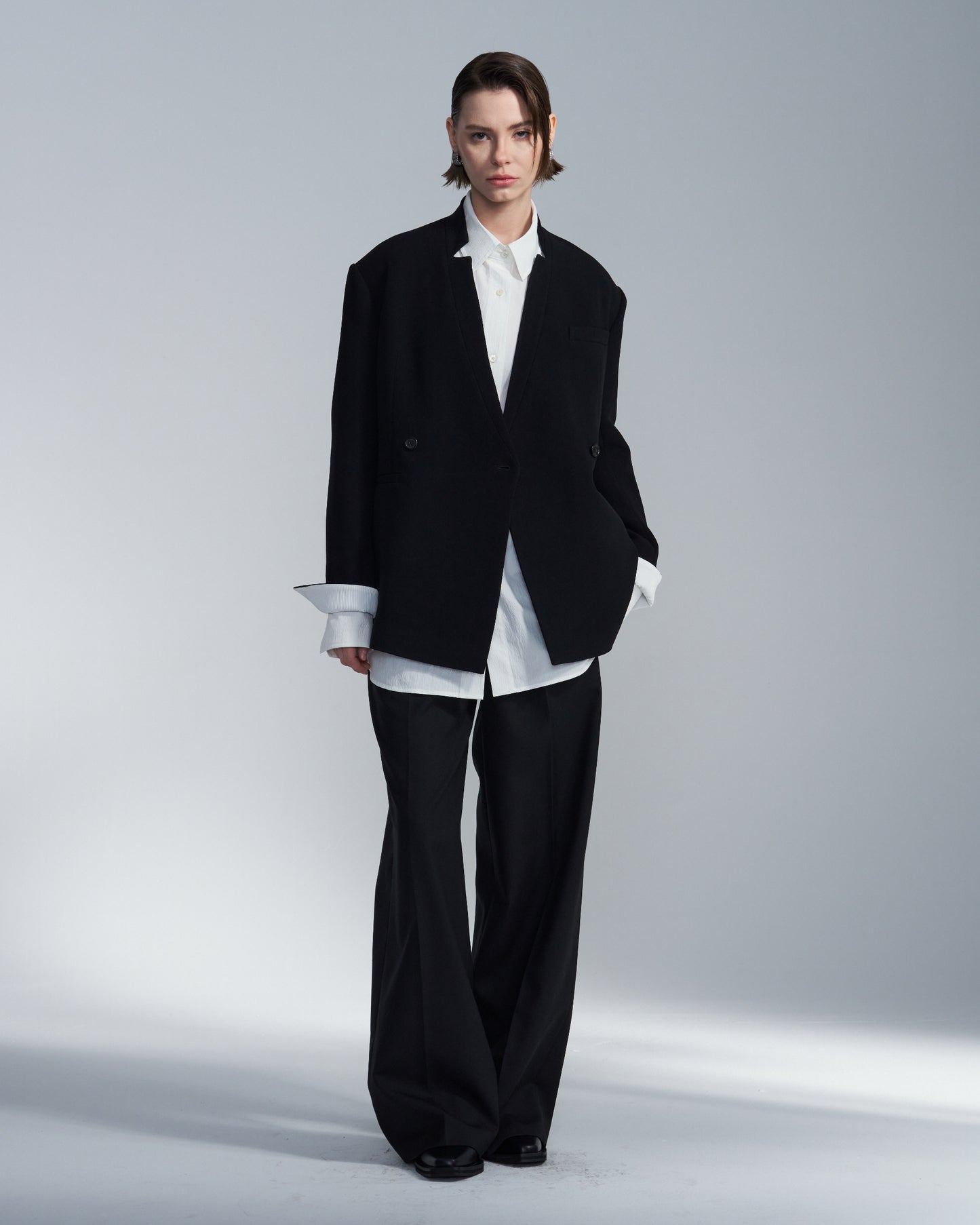 HARRISON WONG / BD Blazer With White Cuff Lining