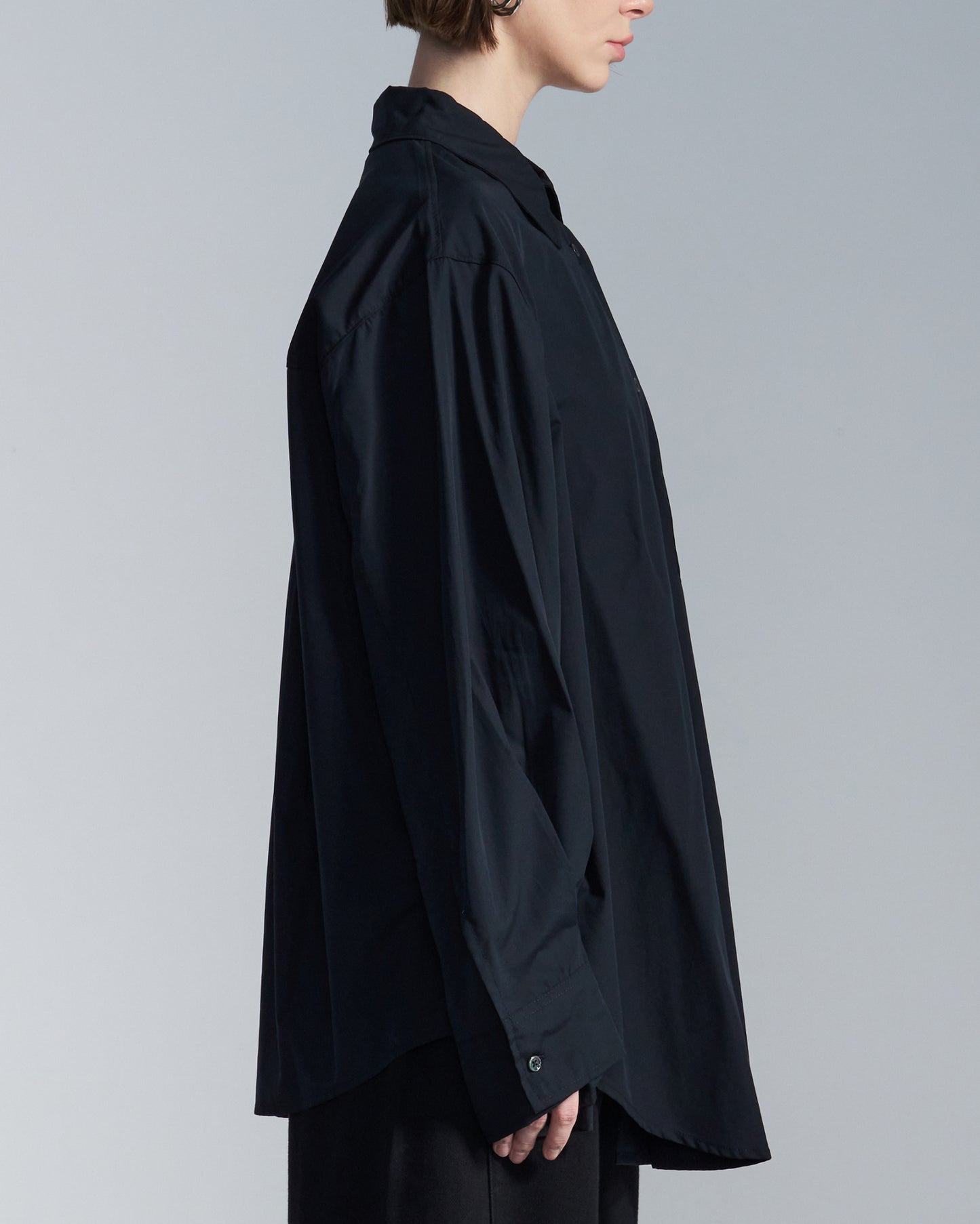 HARRISON WONG / Loose Fit Shirt With Pleated Cuff