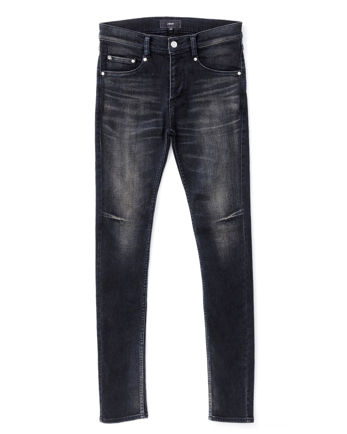 ys Yuji SUGENO / USED Hybrid Denim Skinny Pants - DARK GRAY