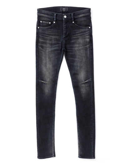ys Yuji SUGENO / USED Hybrid Denim Skinny Pants - DARK GRAY