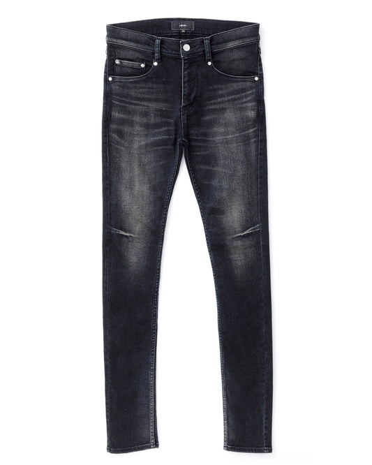 ys Yuji SUGENO / USED Hybrid Denim Skinny Pants - DARK GRAY