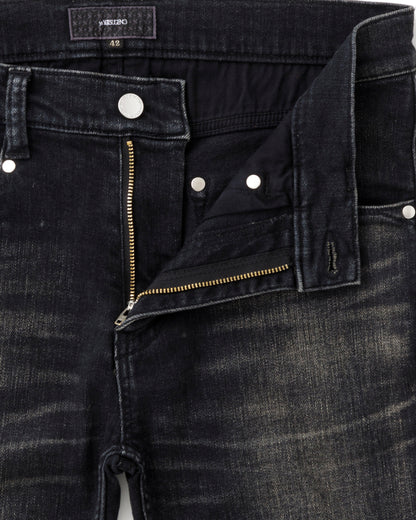 ys Yuji SUGENO / USED Hybrid Denim Skinny Pants - DARK GRAY