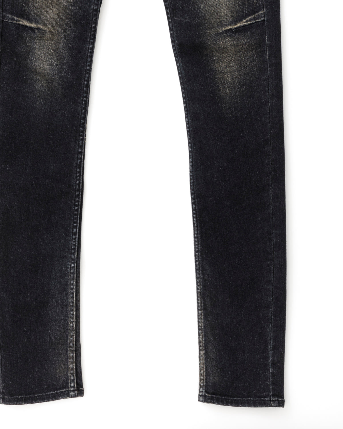 ys Yuji SUGENO / USED Hybrid Denim Skinny Pants - DARK GRAY