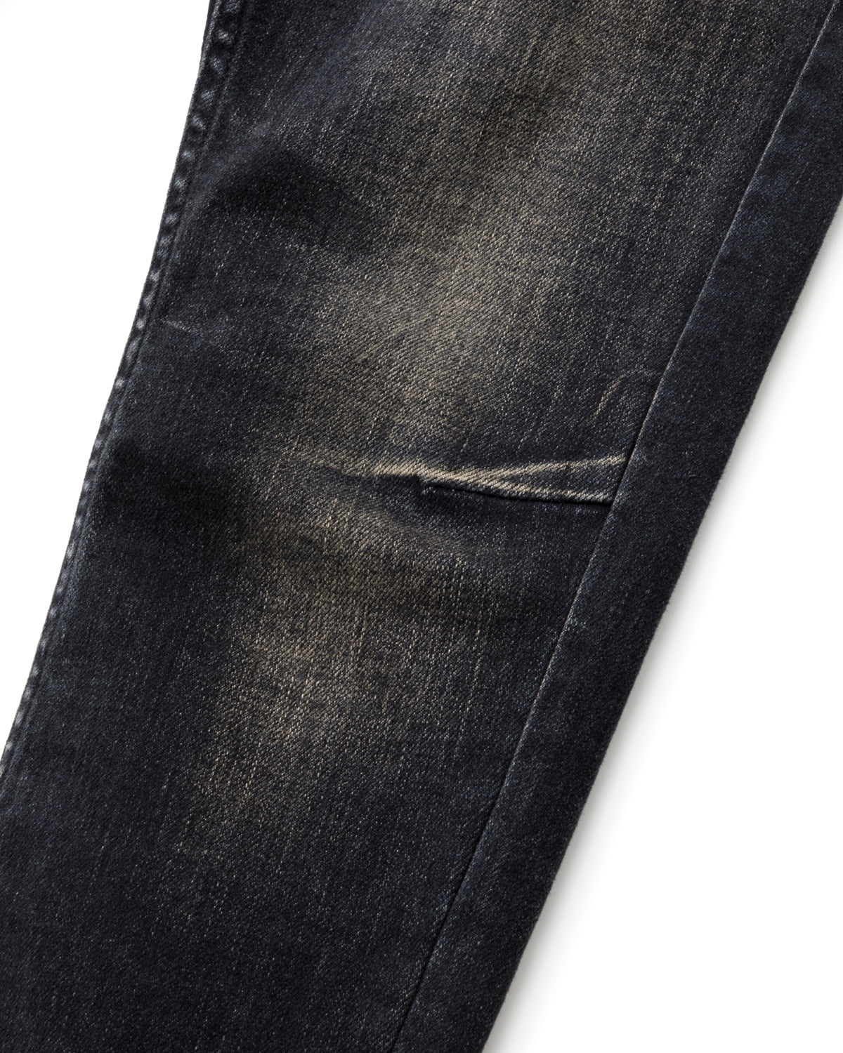 ys Yuji SUGENO / USED Hybrid Denim Skinny Pants - DARK GRAY