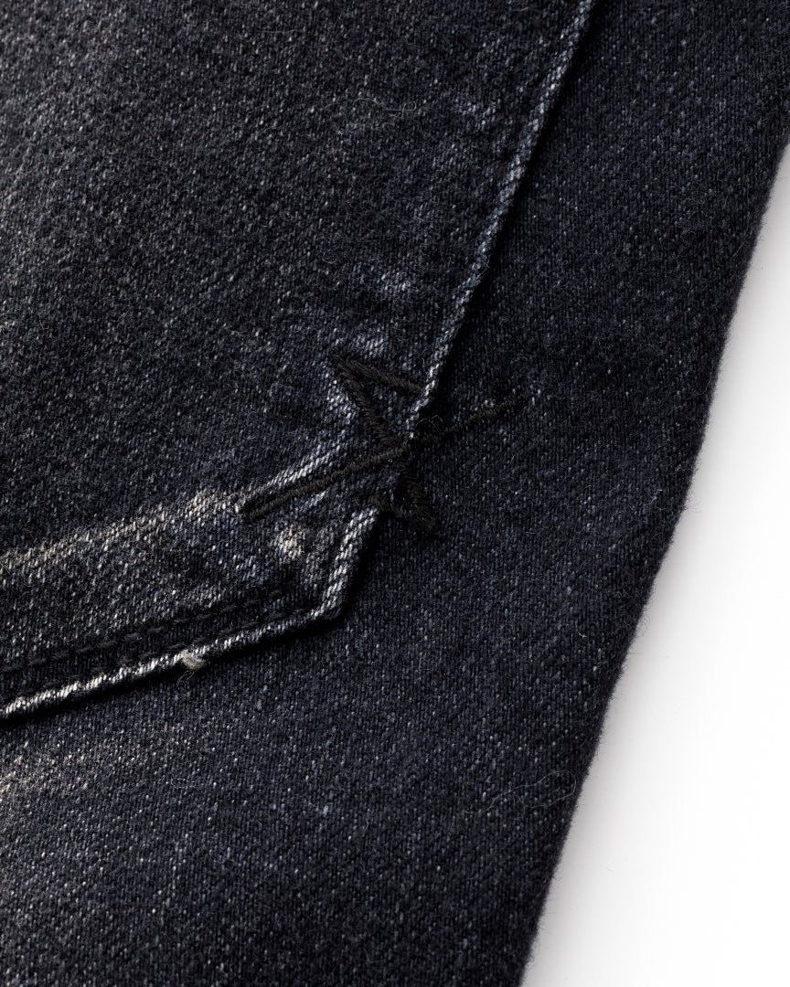 ys Yuji SUGENO / USED Hybrid Denim Skinny Pants - DARK GRAY