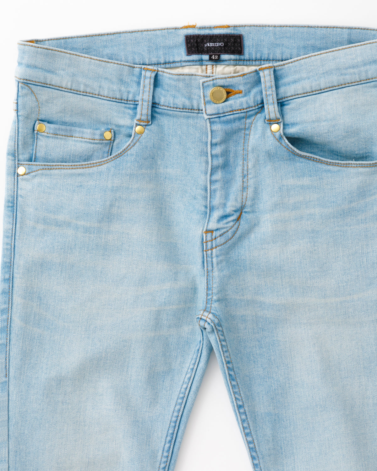 ys Yuji SUGENO / USED Hybrid Denim Skinny Pants - FADE