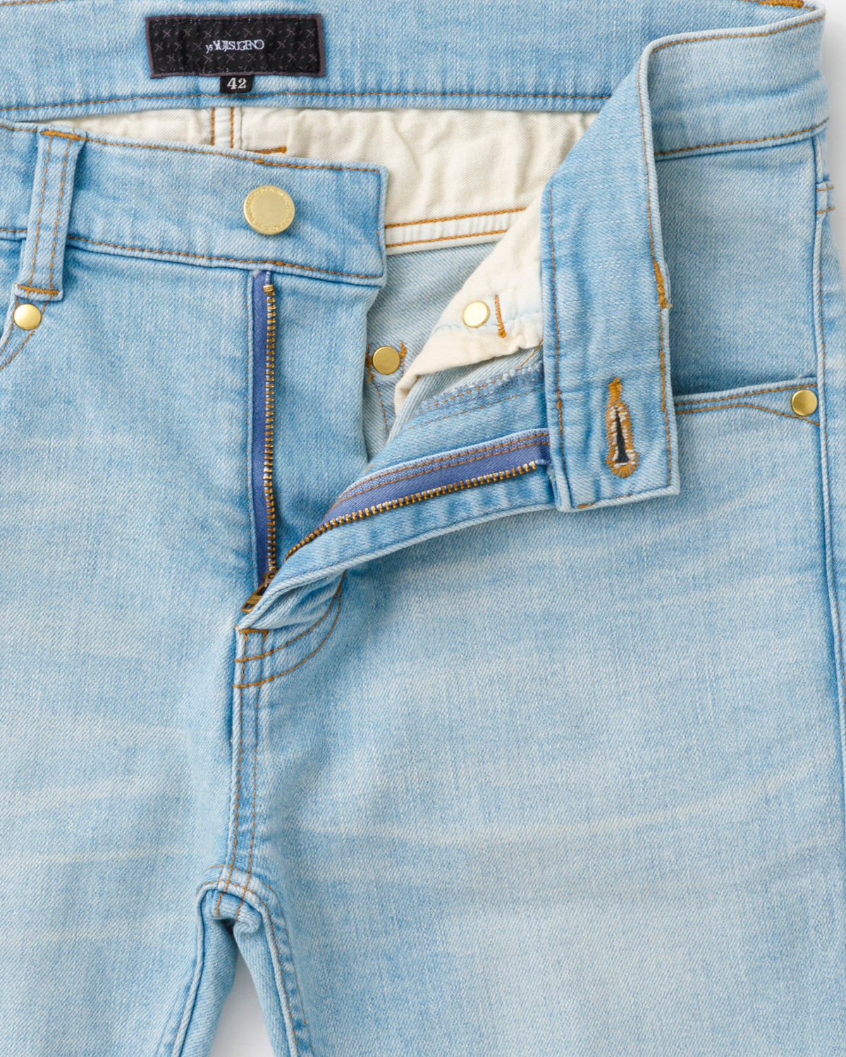 ys Yuji SUGENO / USED Hybrid Denim Skinny Pants - FADE