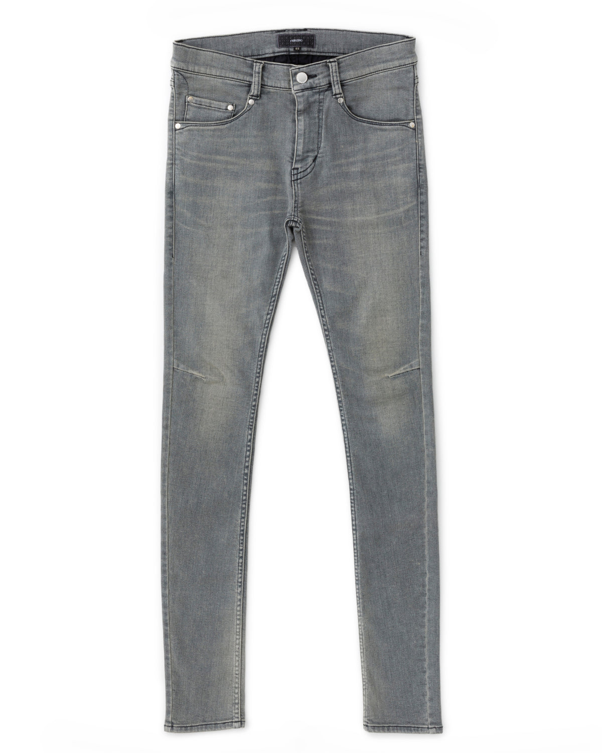 ys Yuji SUGENO / USED Hybrid Denim Skinny Pants - GRAY