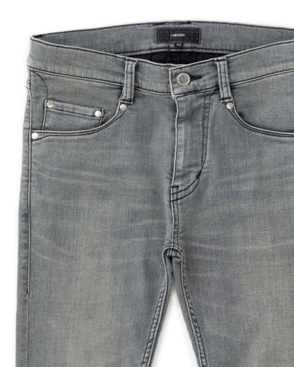 ys Yuji SUGENO / USED Hybrid Denim Skinny Pants - GRAY