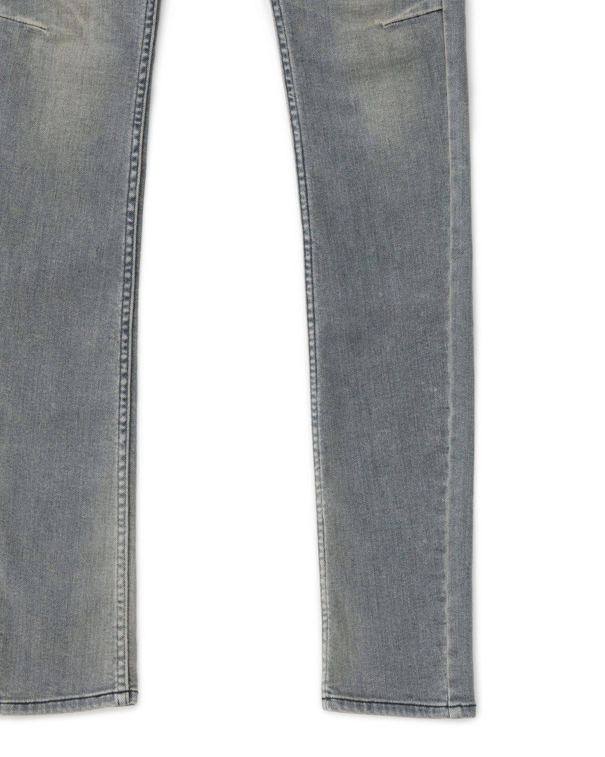 ys Yuji SUGENO / USED Hybrid Denim Skinny Pants - GRAY