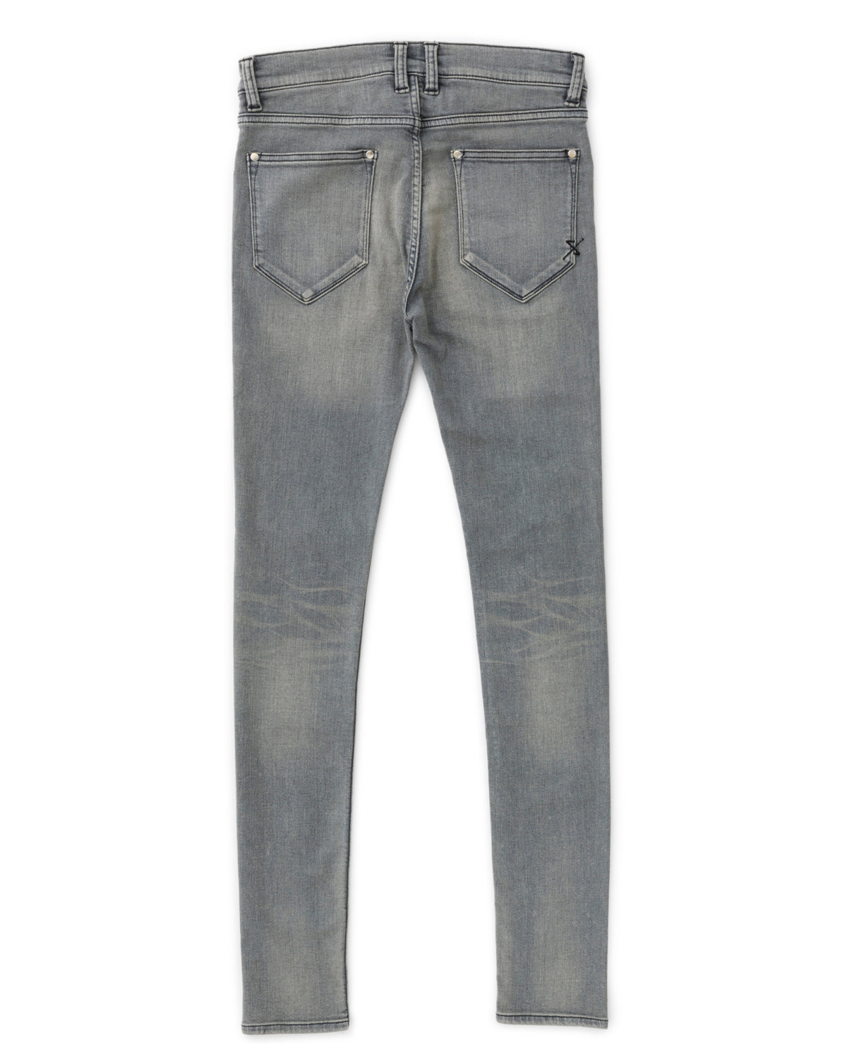 ys Yuji SUGENO / USED Hybrid Denim Skinny Pants - GRAY