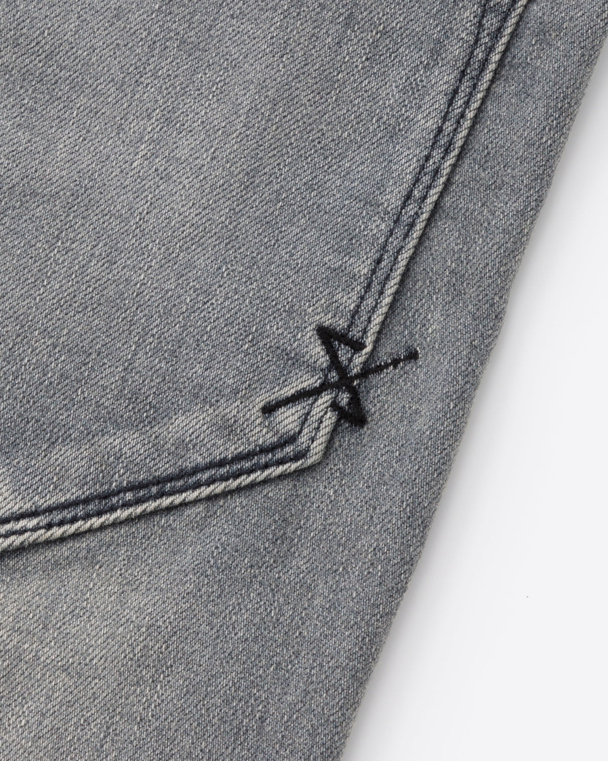 ys Yuji SUGENO / USED Hybrid Denim Skinny Pants - GRAY