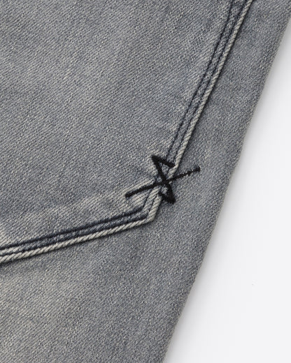 ys Yuji SUGENO / USED Hybrid Denim Skinny Pants - GRAY