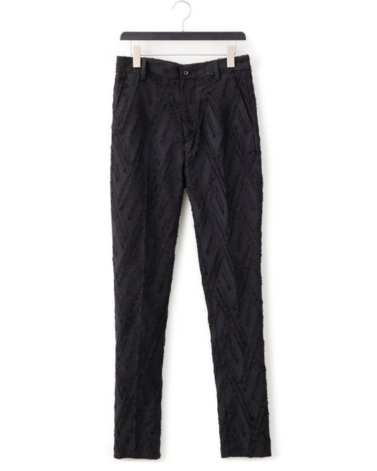 ys Yuji SUGENO / Cut Jacquard Semi-Sarrouel Trousers