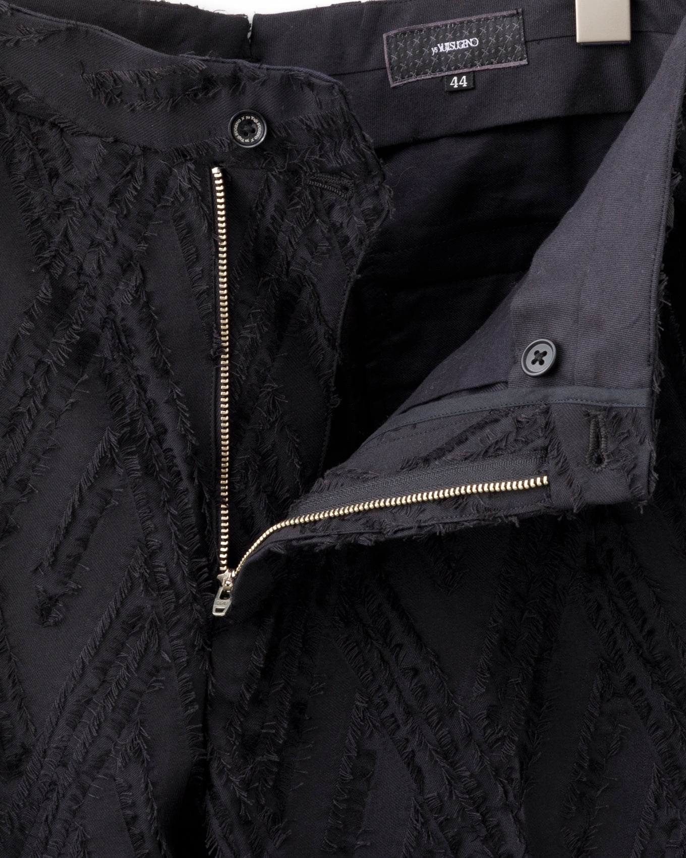 ys Yuji SUGENO / Cut Jacquard Semi-Sarrouel Trousers