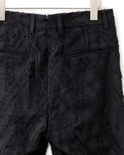 ys Yuji SUGENO / Cut Jacquard Semi-Sarrouel Trousers