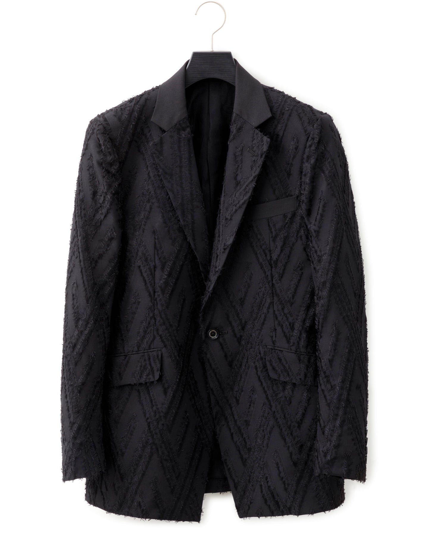 ys Yuji SUGENO / Cut Jacquard Notched Lapel 1B Jacket