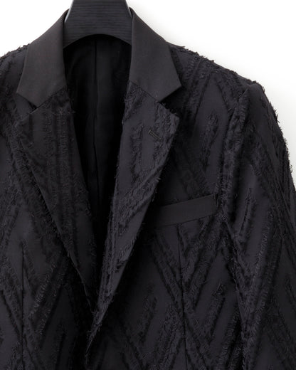 ys Yuji SUGENO / Cut Jacquard Notched Lapel 1B Jacket