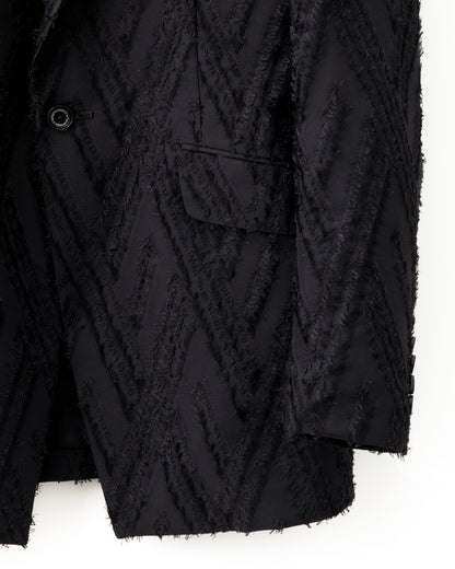 ys Yuji SUGENO / Cut Jacquard Notched Lapel 1B Jacket