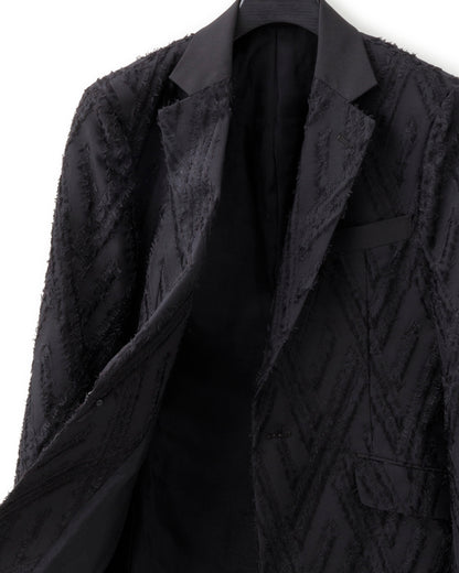 ys Yuji SUGENO / Cut Jacquard Notched Lapel 1B Jacket