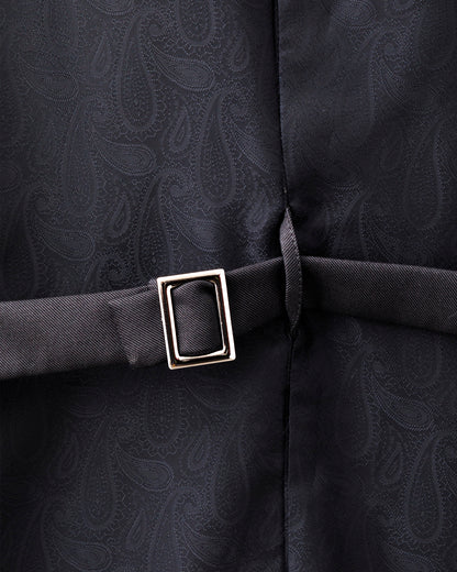 ys Yuji SUGENO / Cut Jacquard Double Long Vest