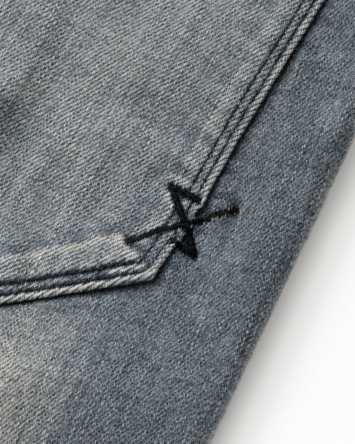 ys Yuji SUGENO / USED Supima CO Hybrid Denim Sarrouel Skinny Pants - GRAY