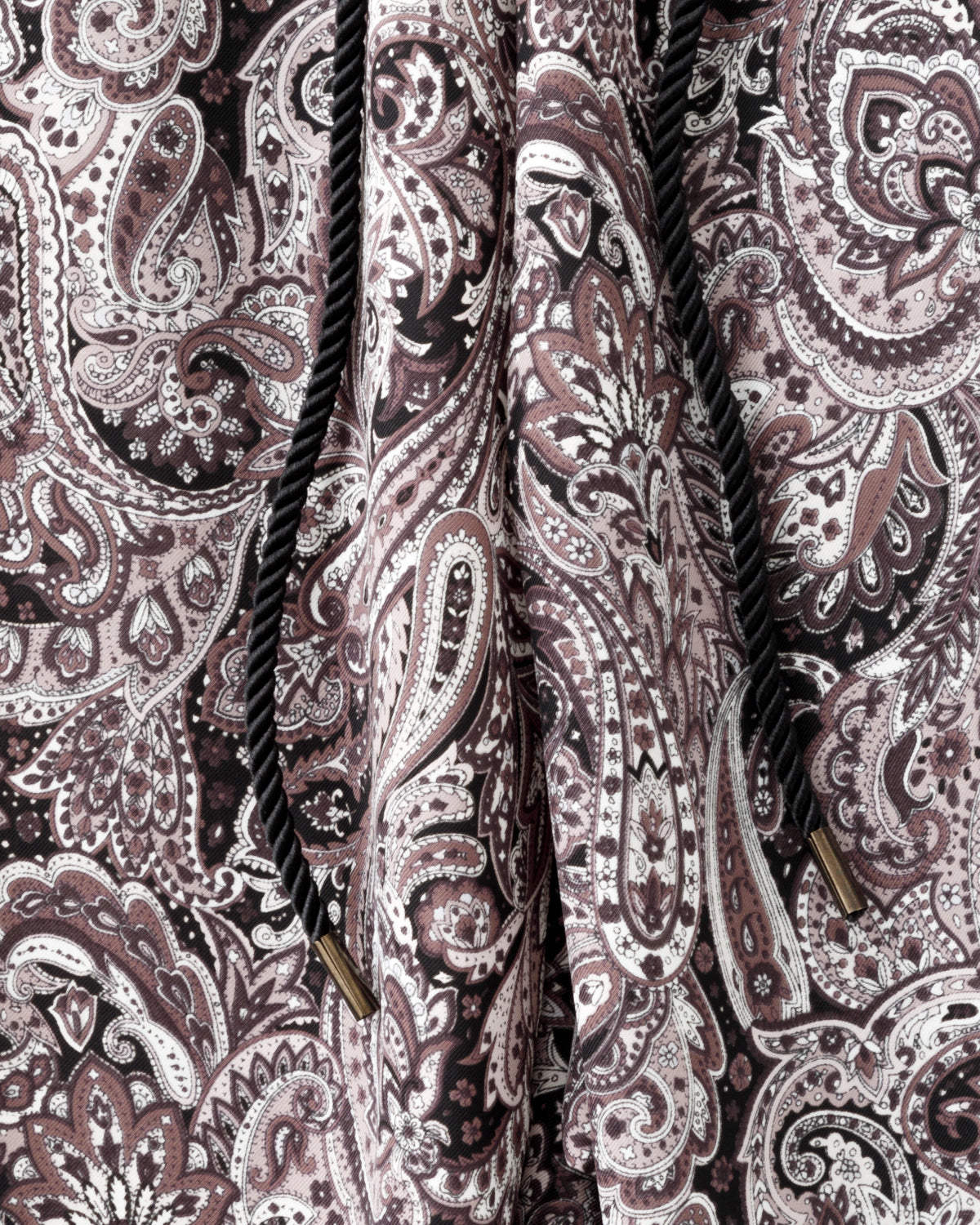 ADULT by YUJISUGENO / Paisley Pattern Sarrouel Wide Pants - BLACK