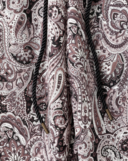 ADULT by YUJISUGENO / Paisley Pattern Sarrouel Wide Pants - BLACK