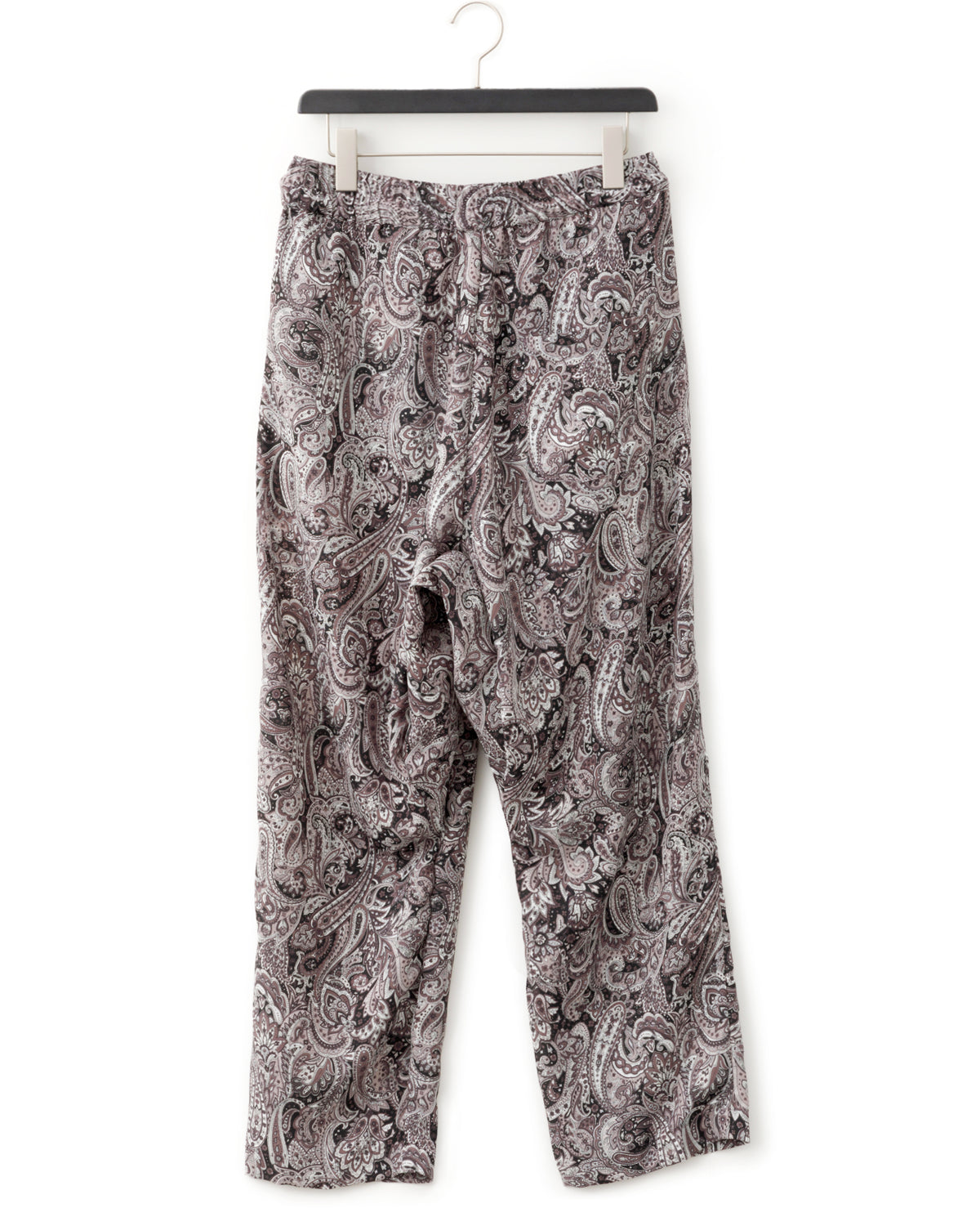 ADULT by YUJISUGENO / Paisley Pattern Sarrouel Wide Pants - BLACK