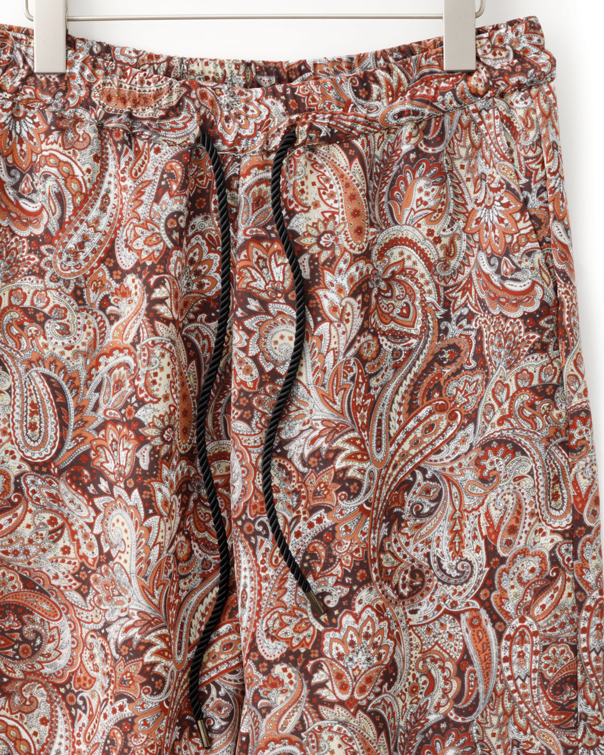 ADULT by YUJISUGENO / Paisley Pattern Sarrouel Wide Pants - BROWN