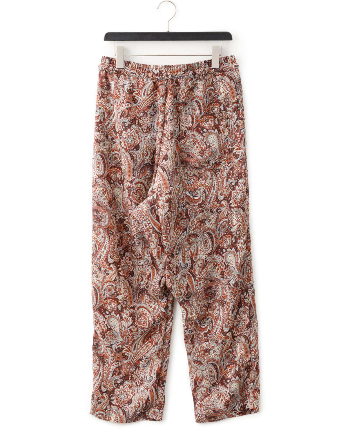ADULT by YUJISUGENO / Paisley Pattern Sarrouel Wide Pants - BROWN