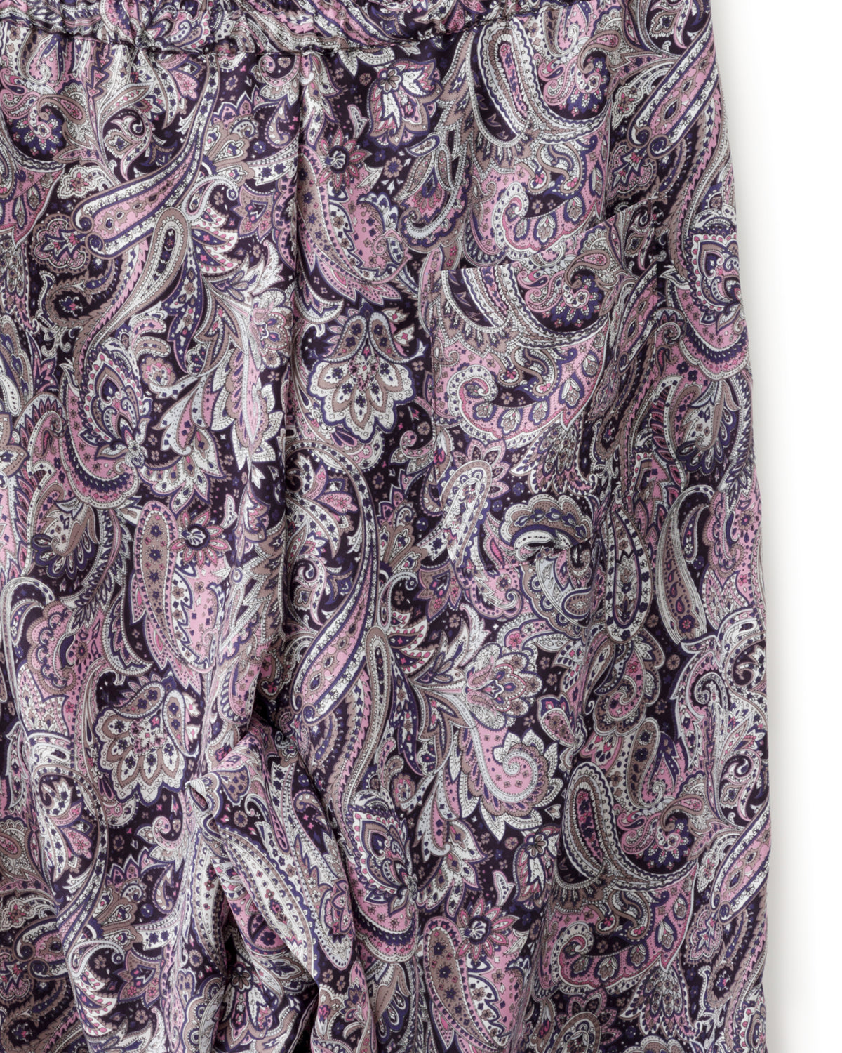 ADULT by YUJISUGENO / Paisley Pattern Sarrouel Wide Pants - PURPLE