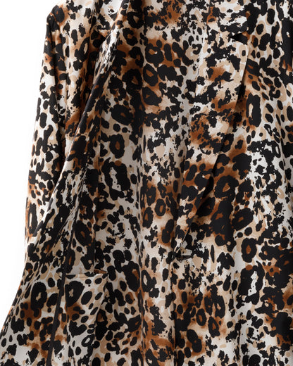 ADULT by YUJISUGENO / Leopard Pattern Long Shirt Jacket