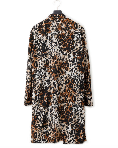 ADULT by YUJISUGENO / Leopard Pattern Long Shirt Jacket