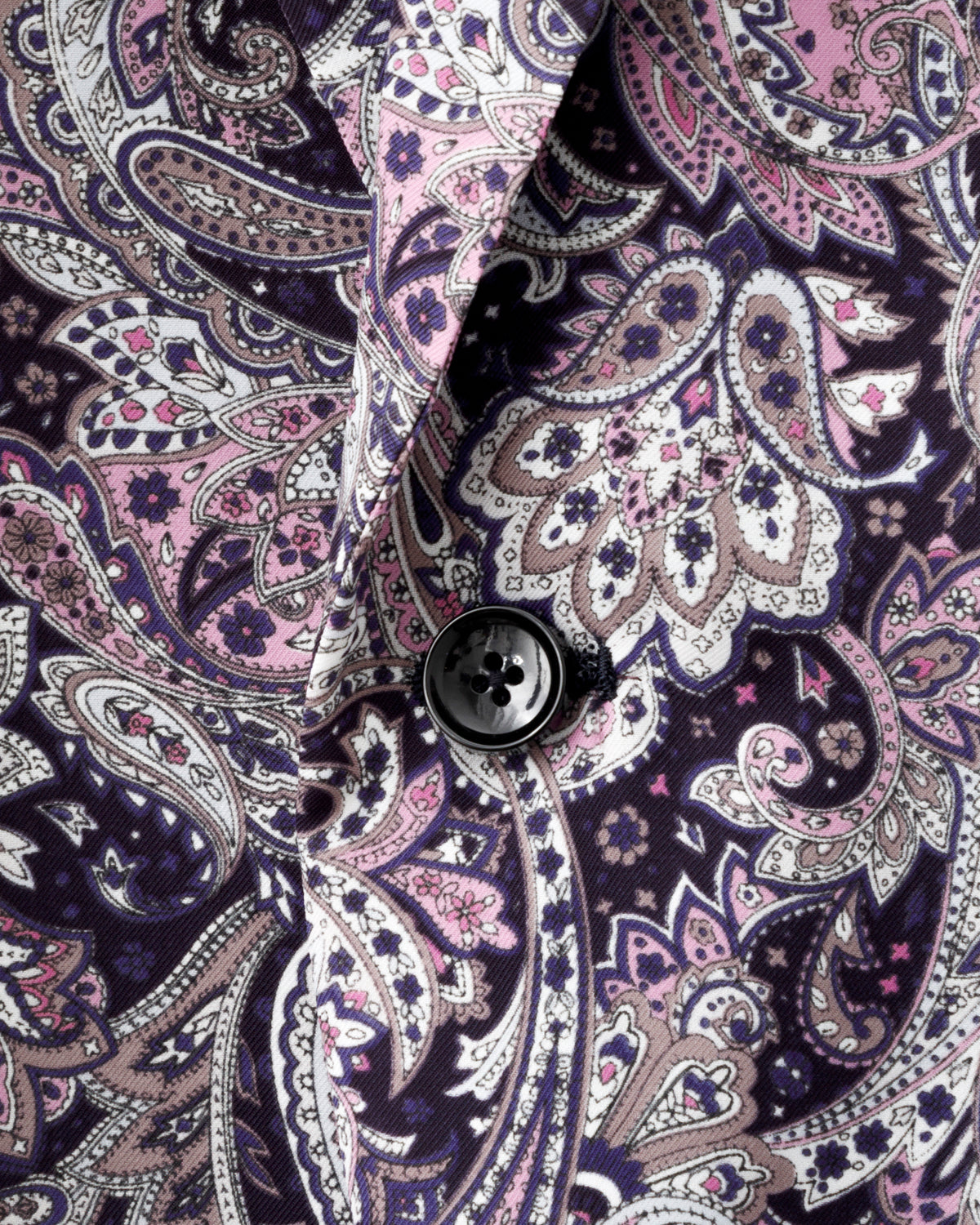 ADULT by YUJISUGENO / Paisley Pattern Long Shirt Jacket - PURPLE