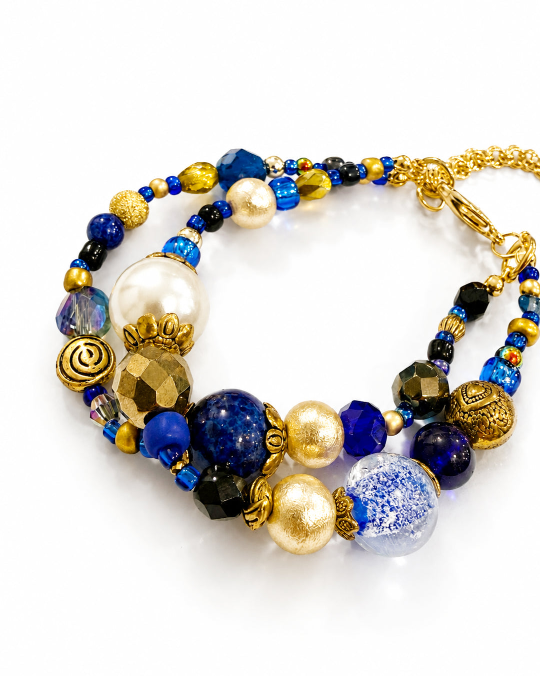 Ranunculus / "Blue Night" 2 Bracelet