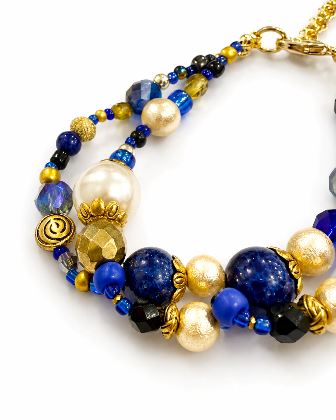 Ranunculus / "Blue Night" 2 Bracelet