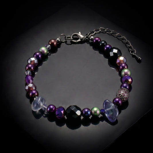 Ranunculus / "Neo" Bracelet + Crystal