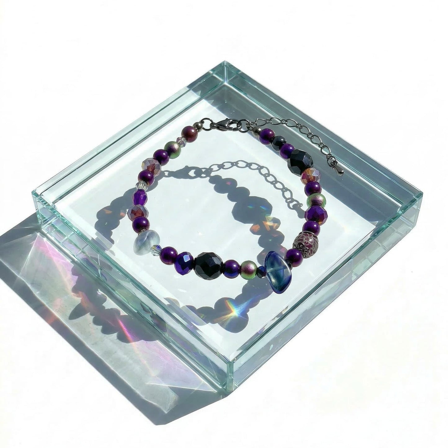 Ranunculus / "Neo" Bracelet + Crystal
