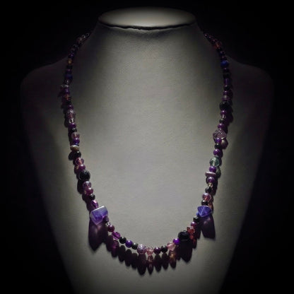Ranunculus / "Neo" Necklace + Crystal