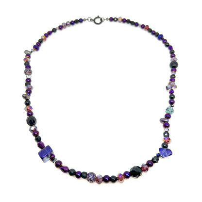 Ranunculus / "Neo" Necklace + Crystal