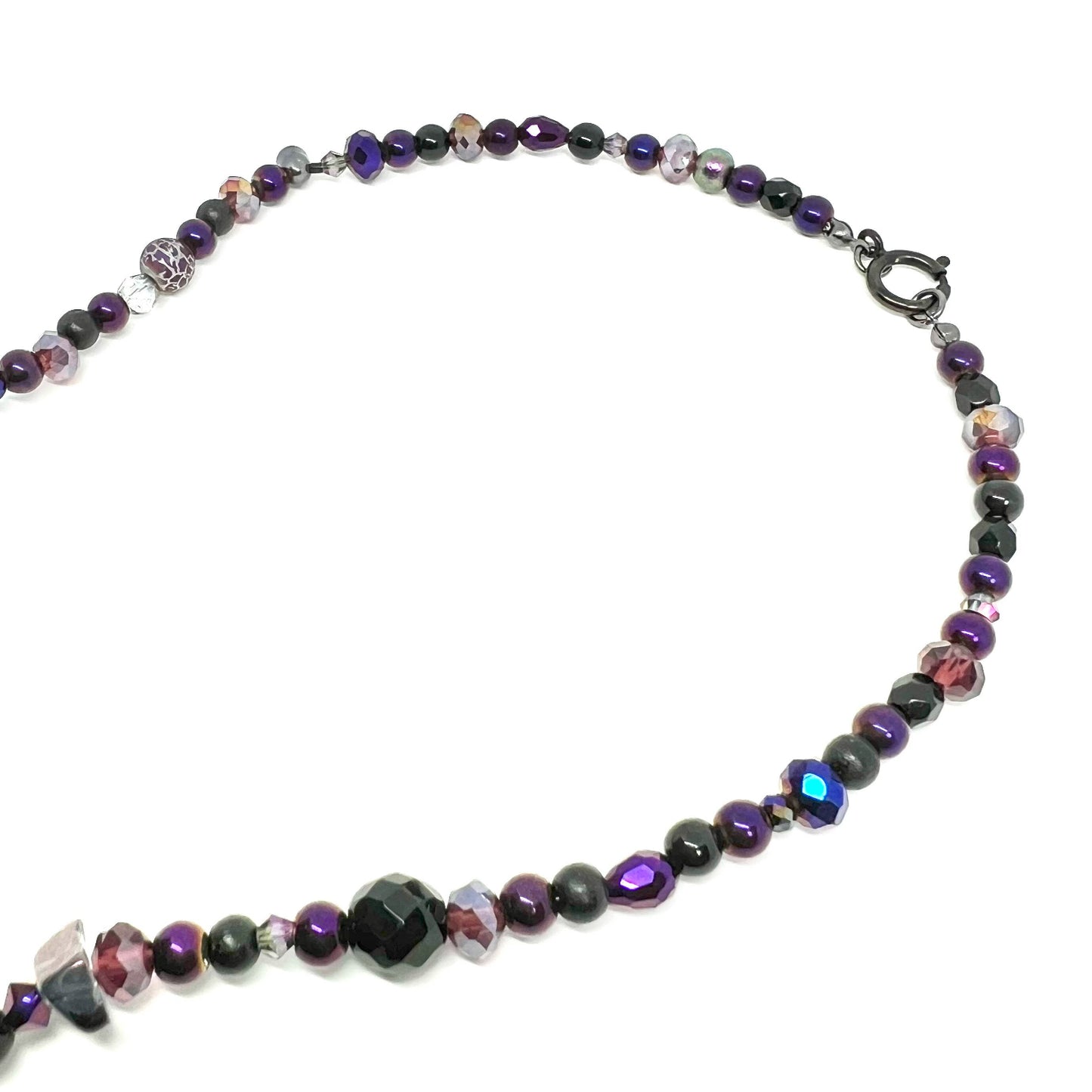 Ranunculus / "Neo" Necklace + Crystal