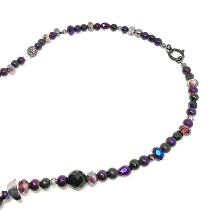 Ranunculus / "Neo" Necklace + Crystal