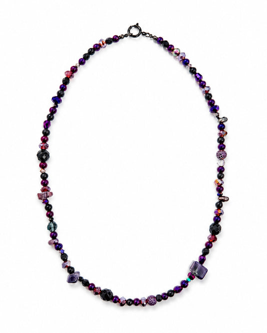 Ranunculus / "Neo" Necklace + Crystal
