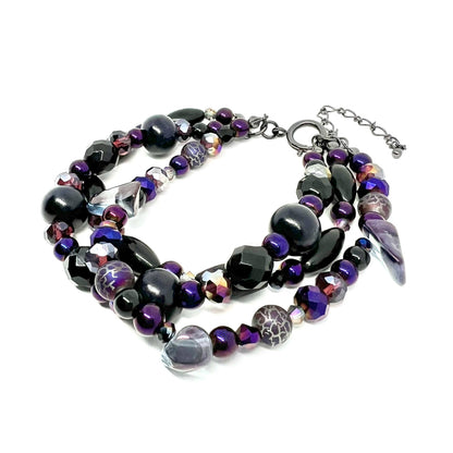 Ranunculus / "Neo" 3 Bracelet + Crystal