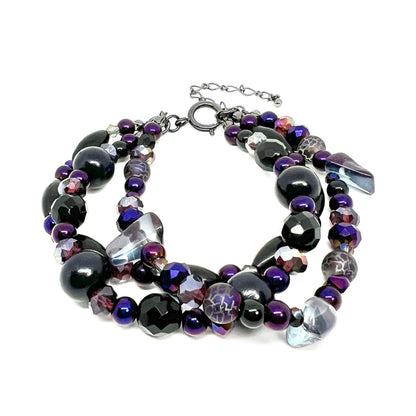Ranunculus / "Neo" 3 Bracelet + Crystal