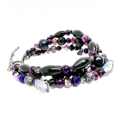 Ranunculus / "Neo" 3 Bracelet + Crystal