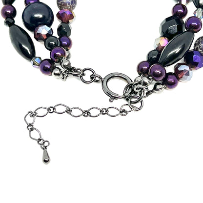 Ranunculus / "Neo" 3 Bracelet + Crystal