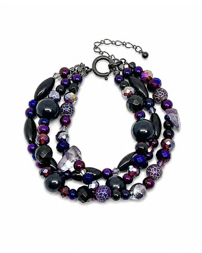 Ranunculus / "Neo" 3 Bracelet + Crystal